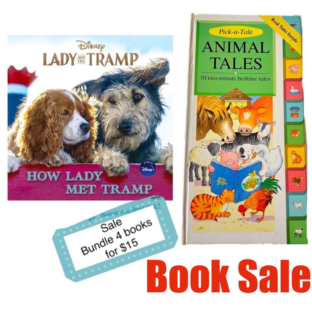 SALE ❤️ Book Bundle Lady & The Tramp and Animal Tales